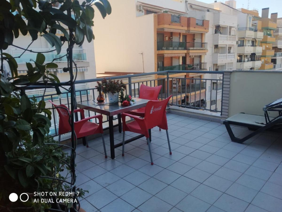 Habitacion Familiar En Un Atico Con Gran Terraza Y,Cocina ,En La Playa 巴里亚纳 外观 照片