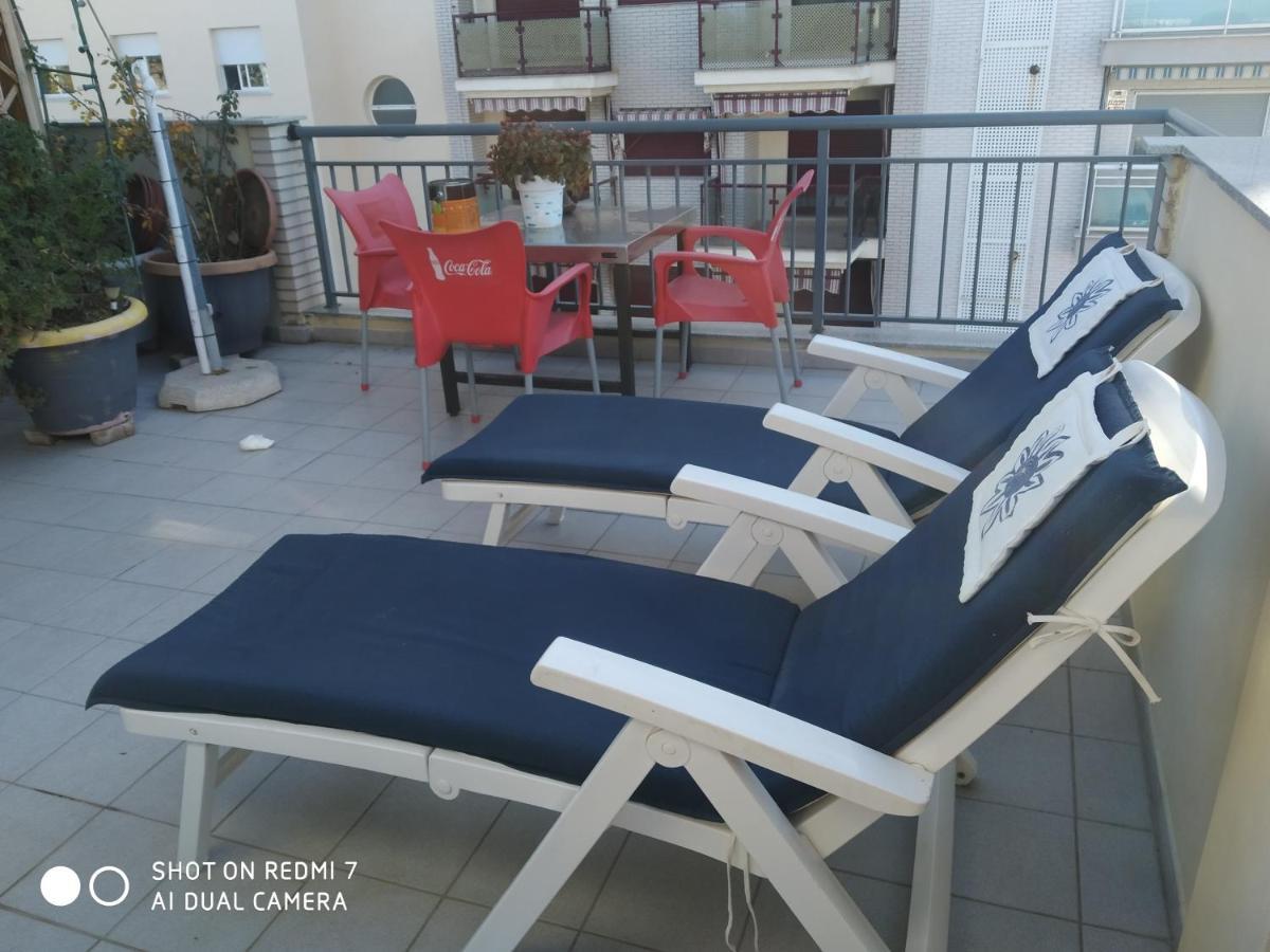 Habitacion Familiar En Un Atico Con Gran Terraza Y,Cocina ,En La Playa 巴里亚纳 外观 照片